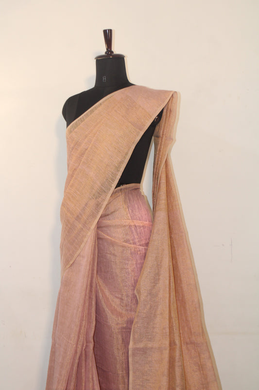 Tissue Khadi Saree for Festive Flair
