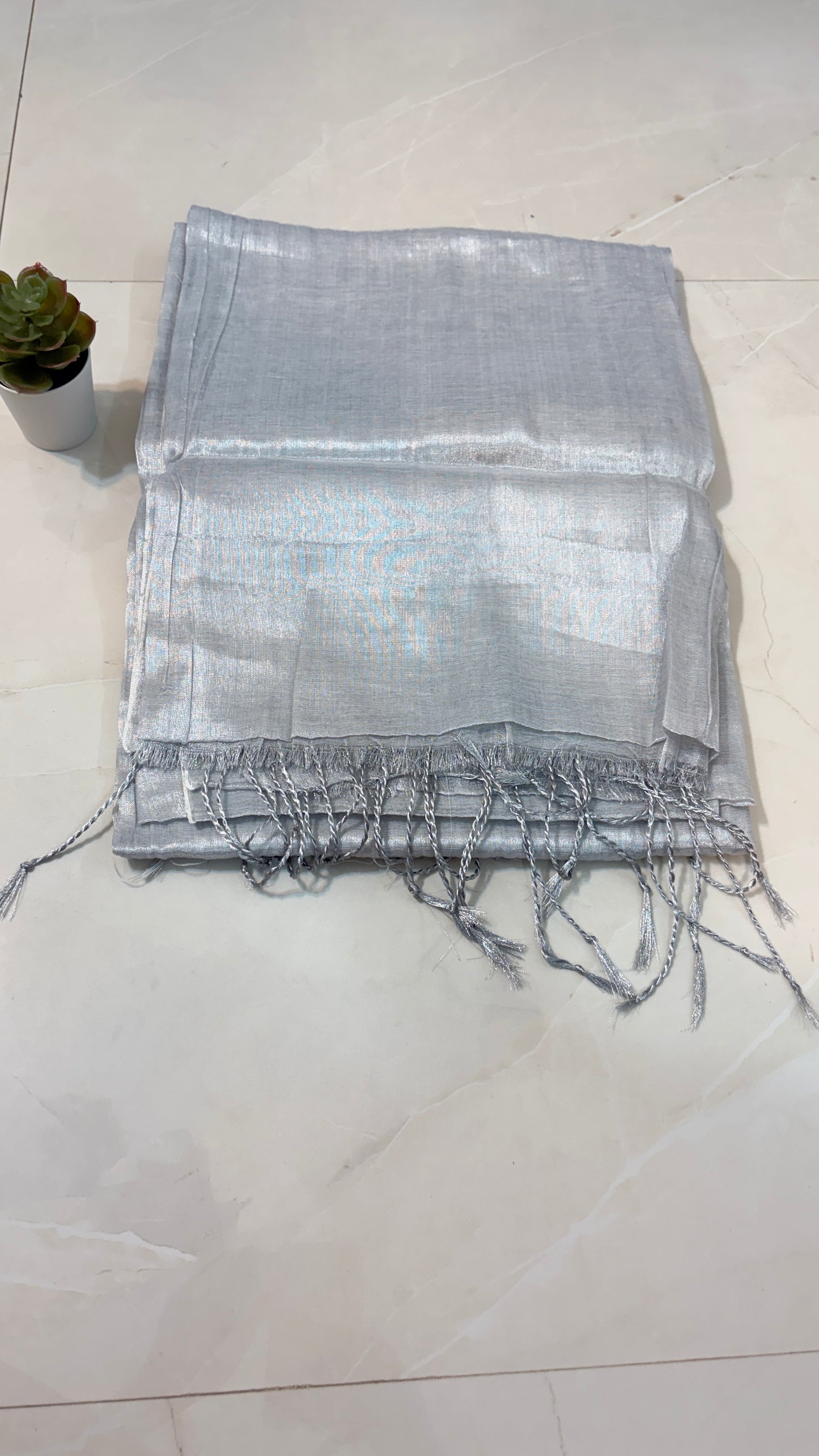 Peacock Green Tissue silk saree