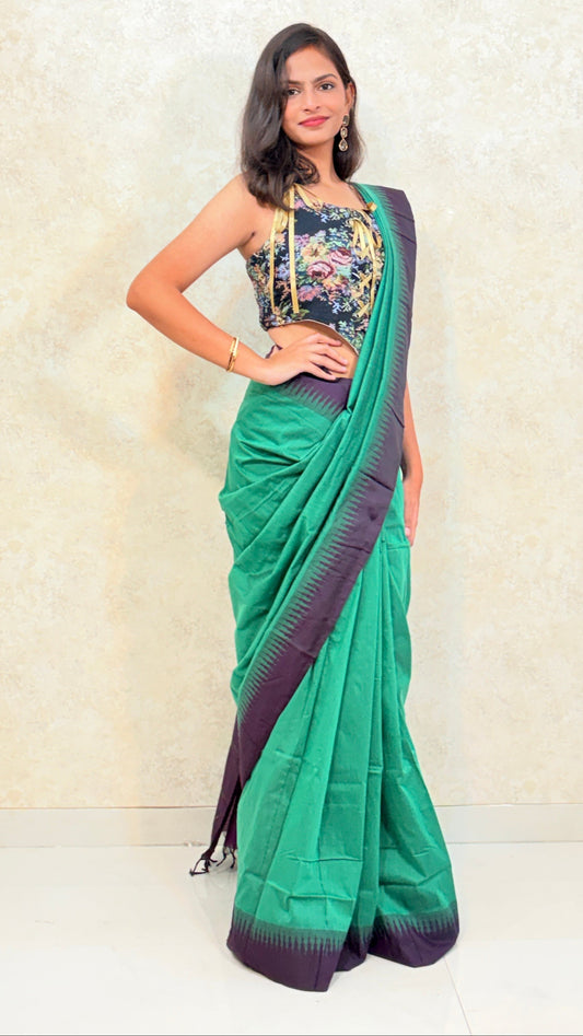 Temple borders, timeless grace – Kalyani Cotton Silk