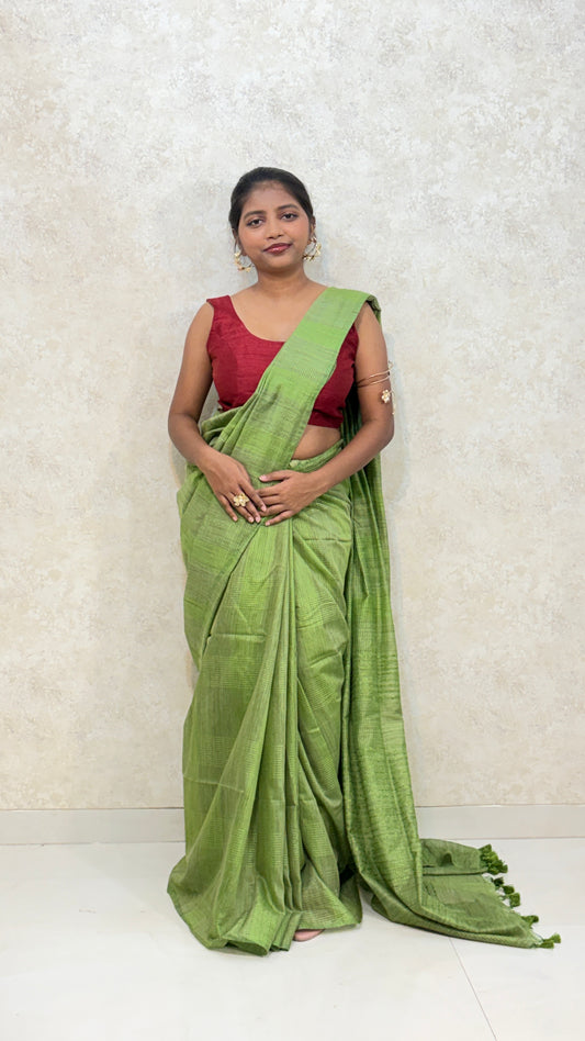 Bamboo Silk sare-Checks edition
