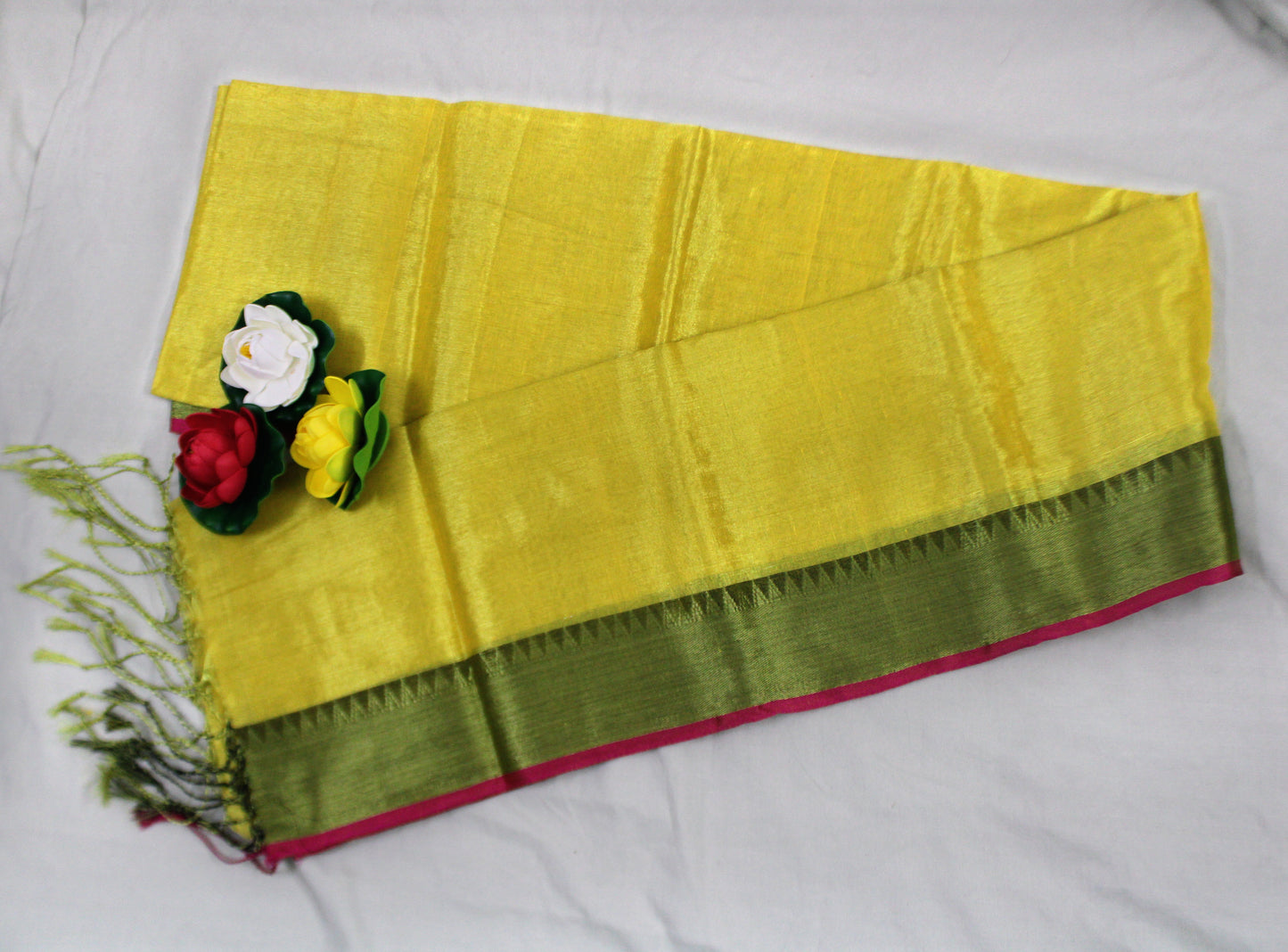Tissue Silk Elegance – Zari-Trimmed Radiance