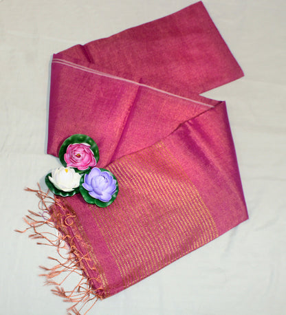 Tissue Khadi Saree for Festive Flair
