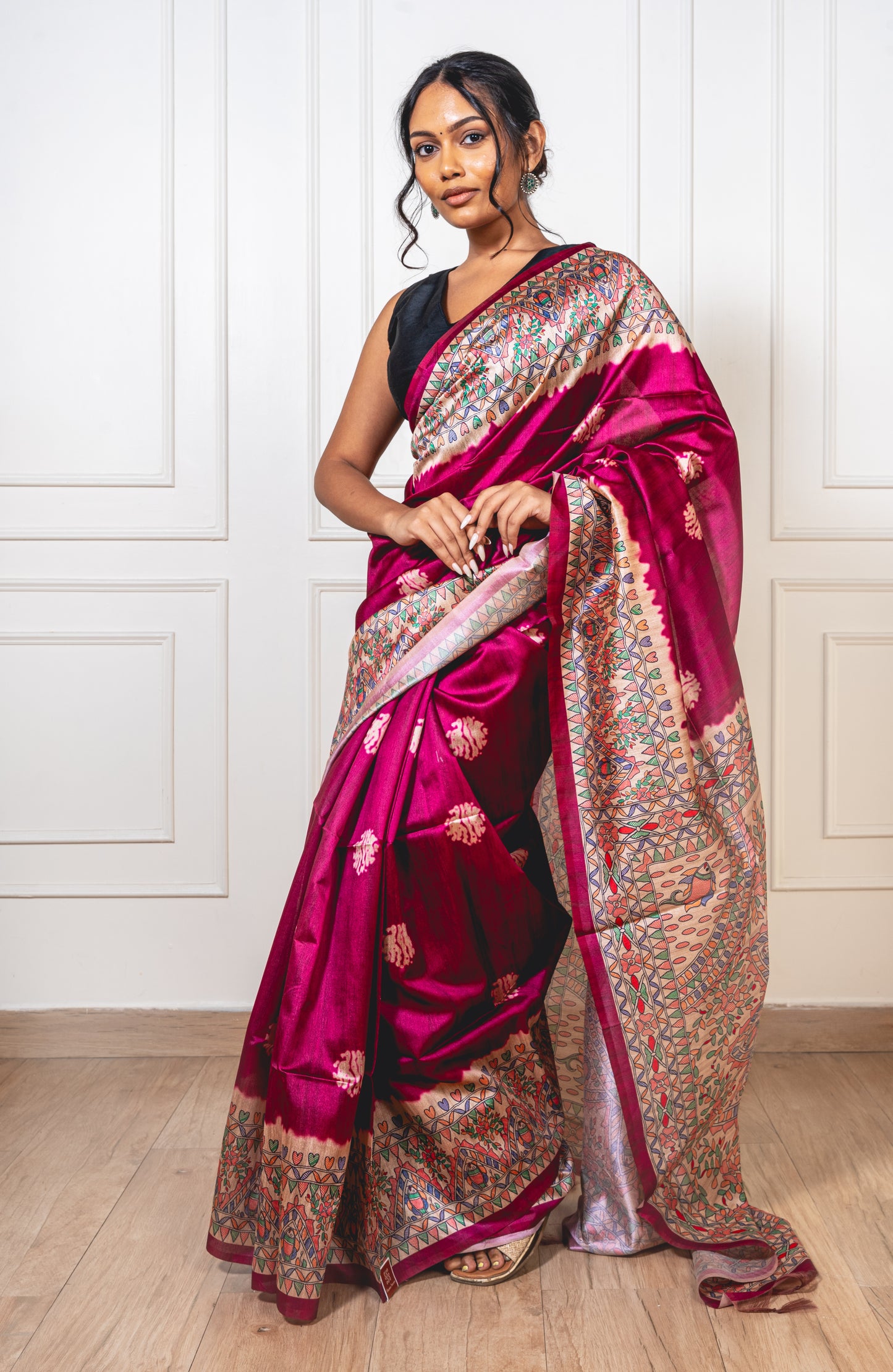 Madhubani Muse |Semi Tussar Silks