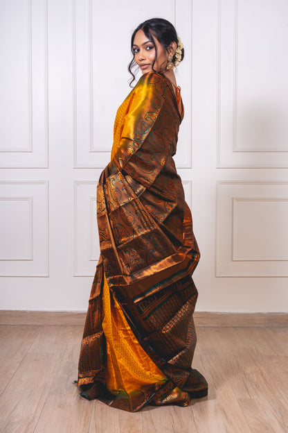 Brocade Featherlight : Semi-Silk Saree of Grace