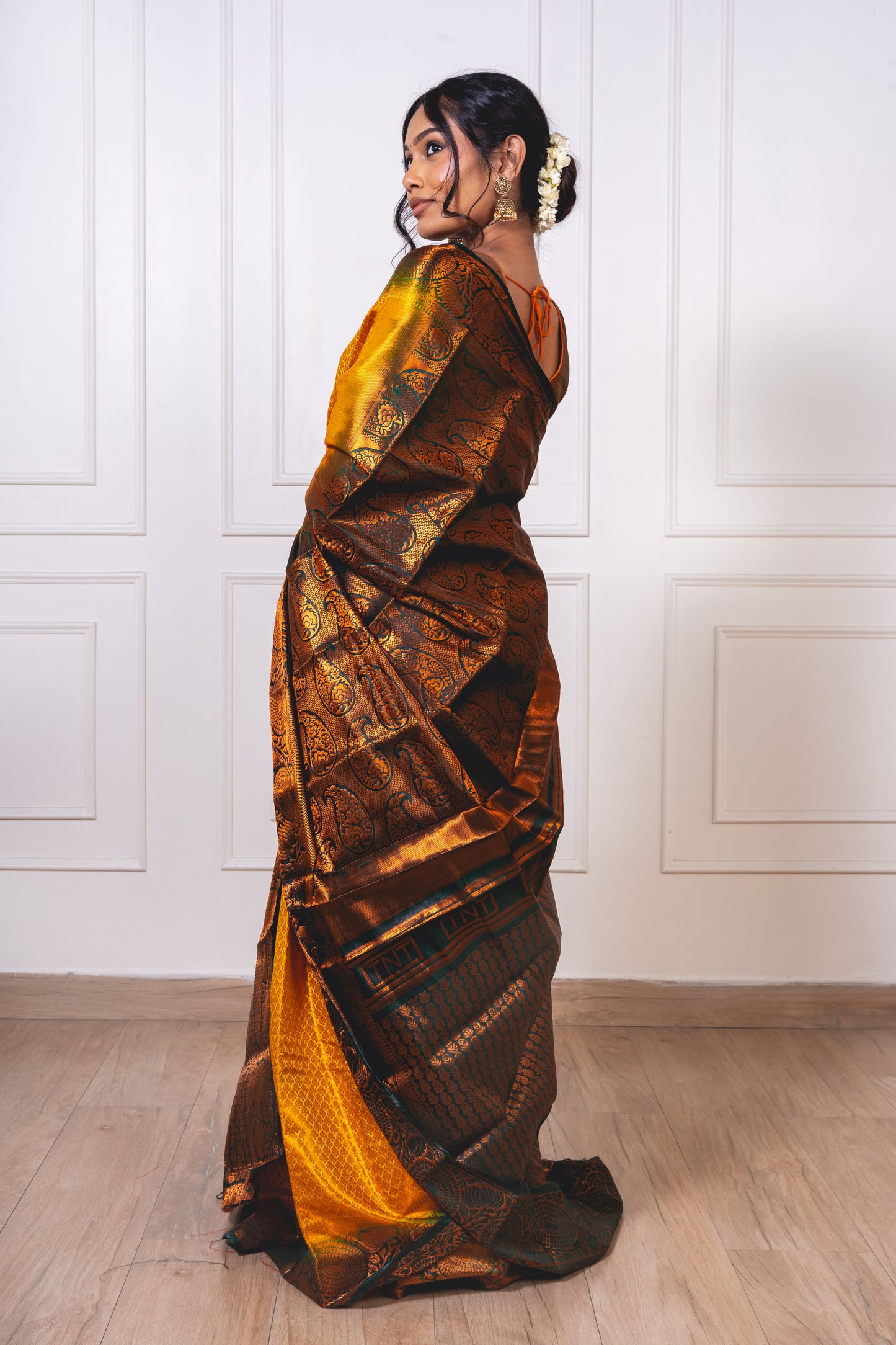 Brocade Featherlight : Semi-Silk Saree of Grace