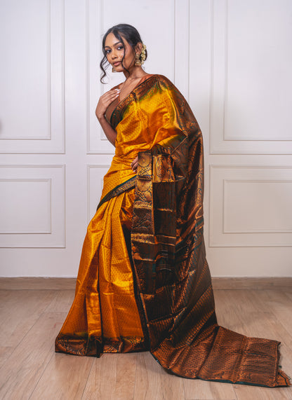 Brocade Featherlight : Semi-Silk Saree of Grace