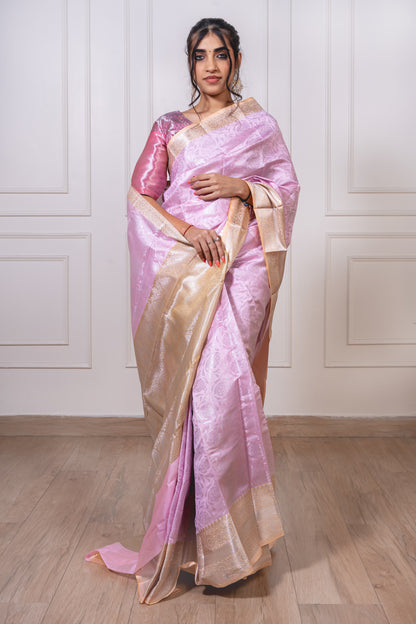 Silver Zari Sparkles- Self-Design Pastels