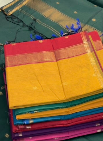 Maheshwari Karnphule Saree – Graceful Weaves in Cotton Silk