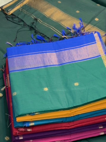 Maheshwari Karnphule Saree – Graceful Weaves in Cotton Silk