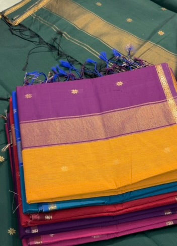 Maheshwari Karnphule Saree – Graceful Weaves in Cotton Silk