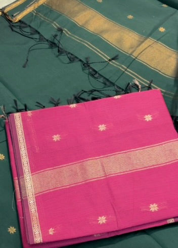Maheshwari Karnphule Saree – Graceful Weaves in Cotton Silk