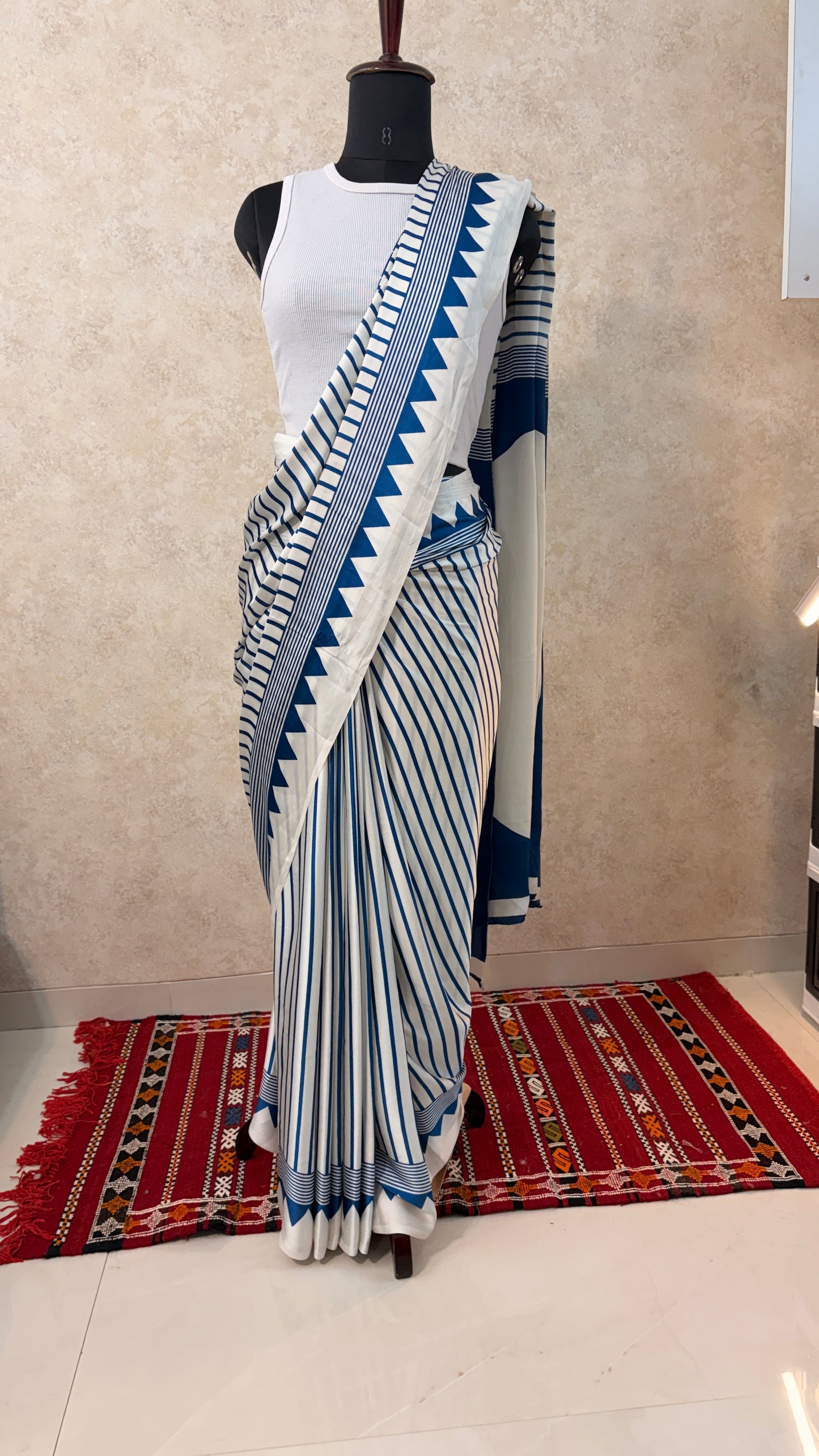 Modal Semi Silk White- Ready-to-Wear Comfort with Luxe Style