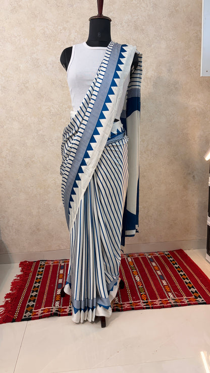 Modal Semi Silk White- Ready-to-Wear Comfort with Luxe Style