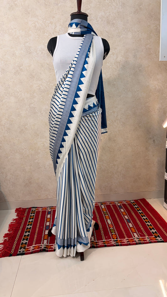 Modal Semi Silk White- Ready-to-Wear Comfort with Luxe Style