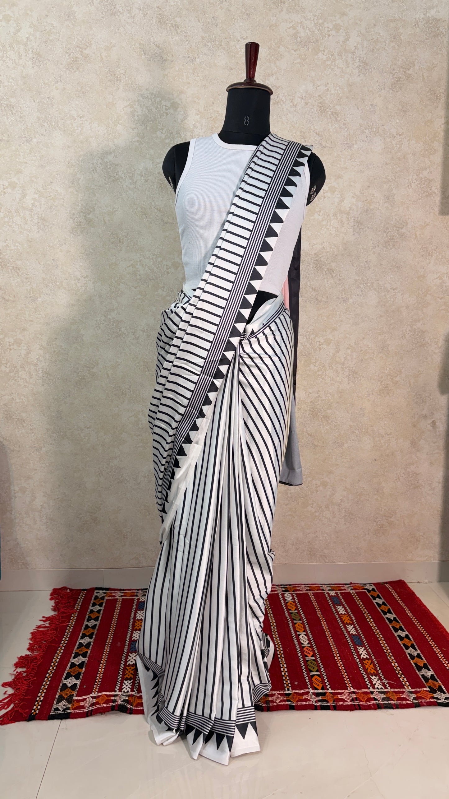 Modal Semi Silk White- Ready-to-Wear Comfort with Luxe Style