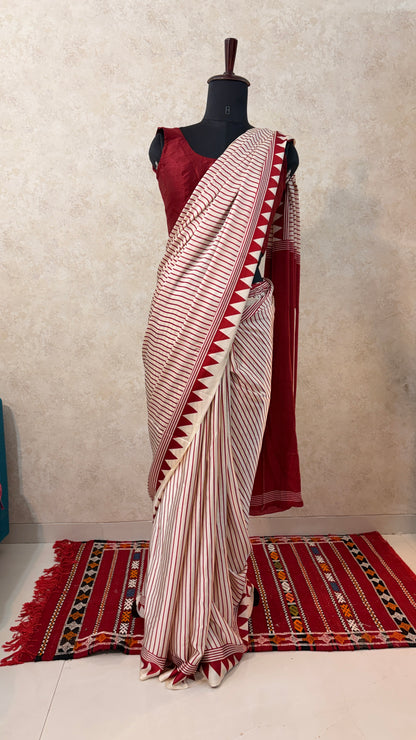 Modal Semi Silk White- Ready-to-Wear Comfort with Luxe Style