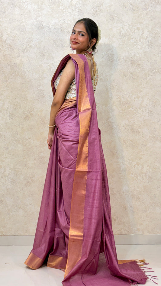 Bhagalpuri Semi Silk Saree : Grace in Simplicity