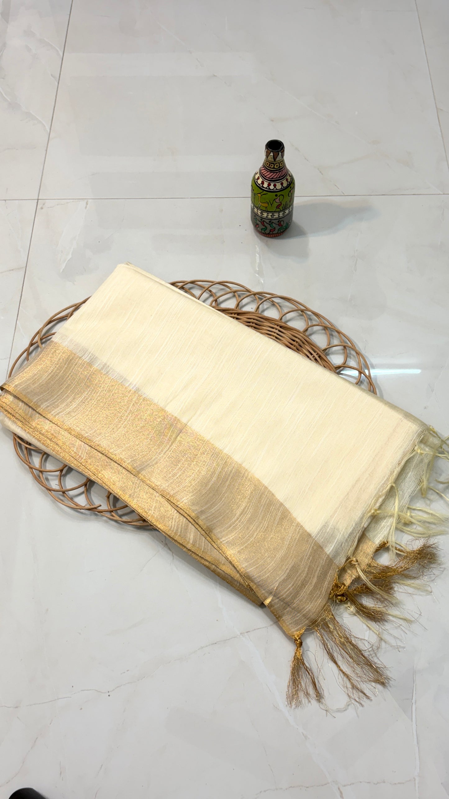 Bhagalpuri Semi Silk Saree : Grace in Simplicity