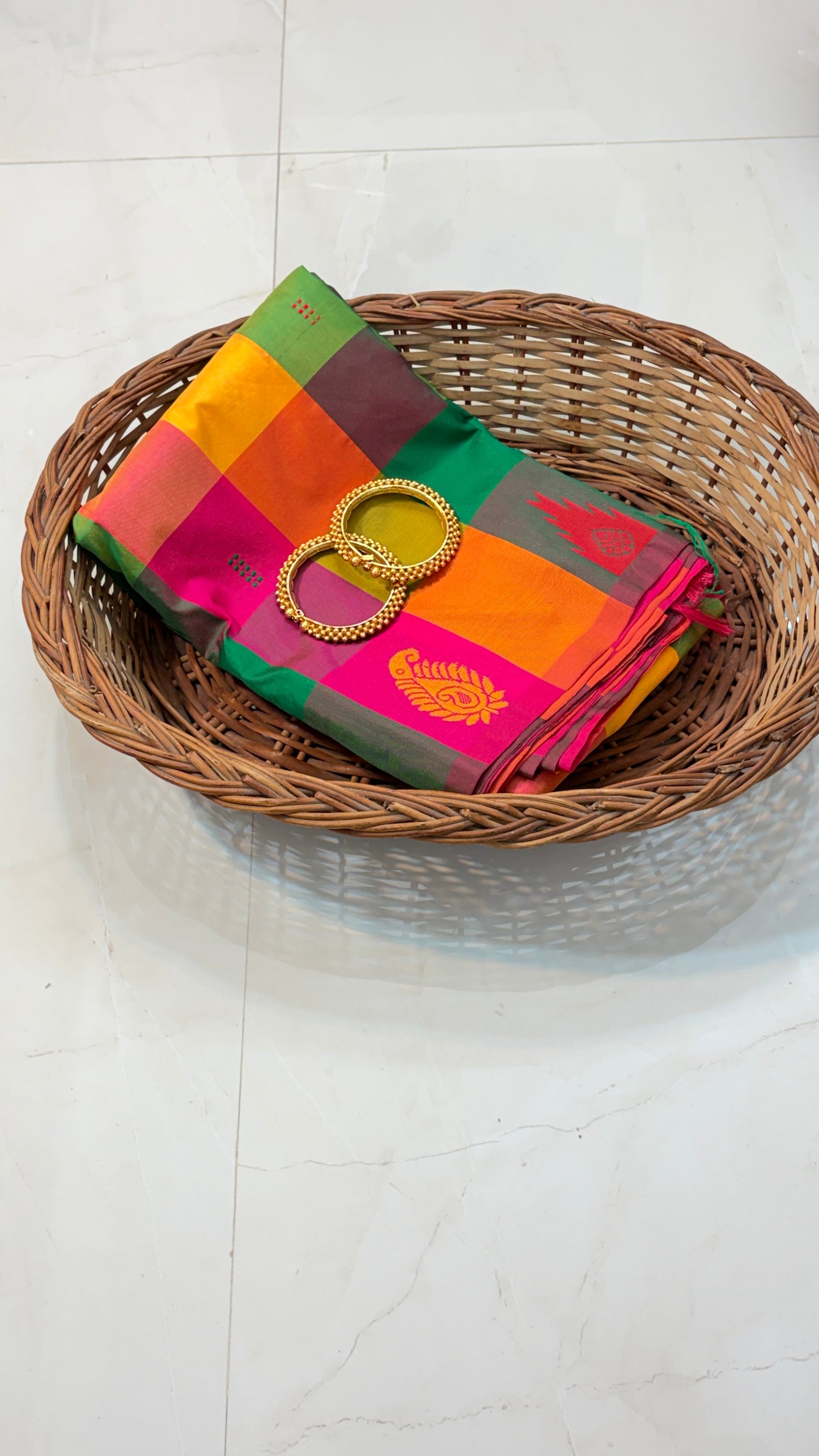 Madras Checks Soft Silk Sarees