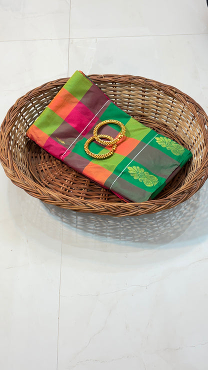 Madras Checks Soft Silk Sarees