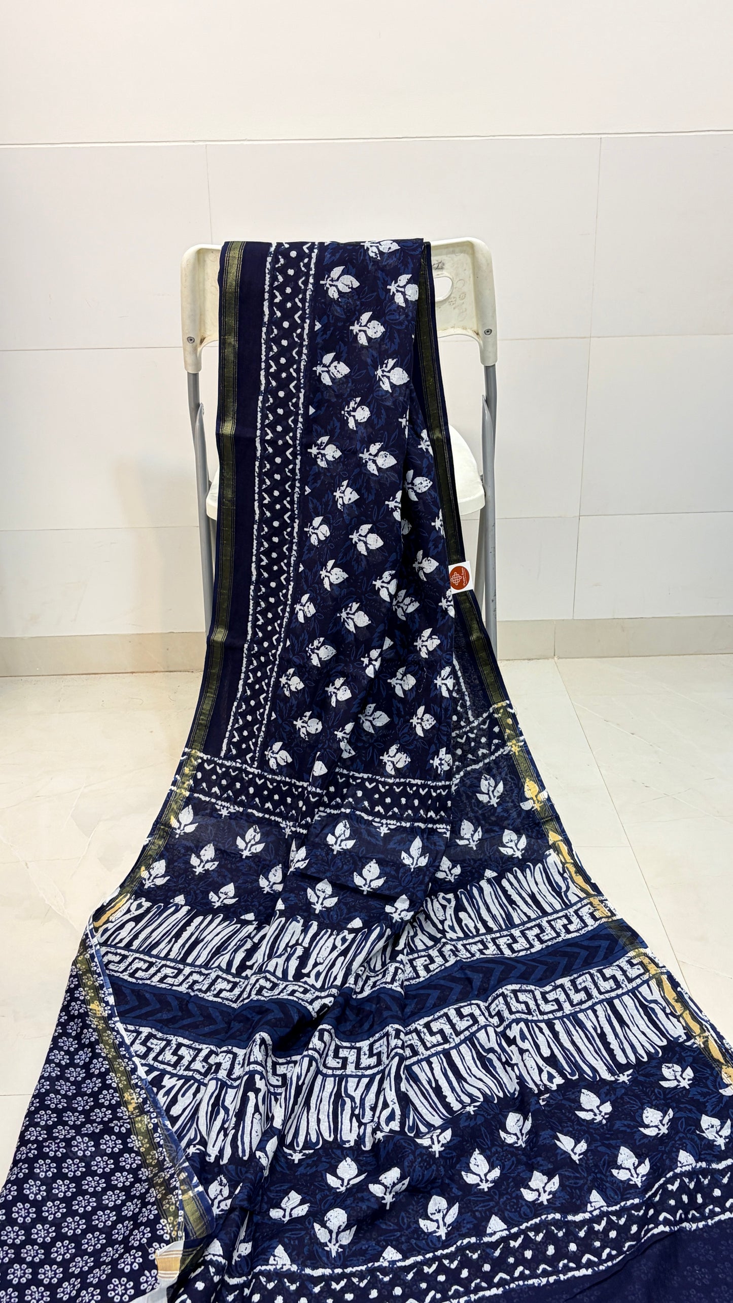 Indigo Mul Cotton Sarees  for Timeless Style