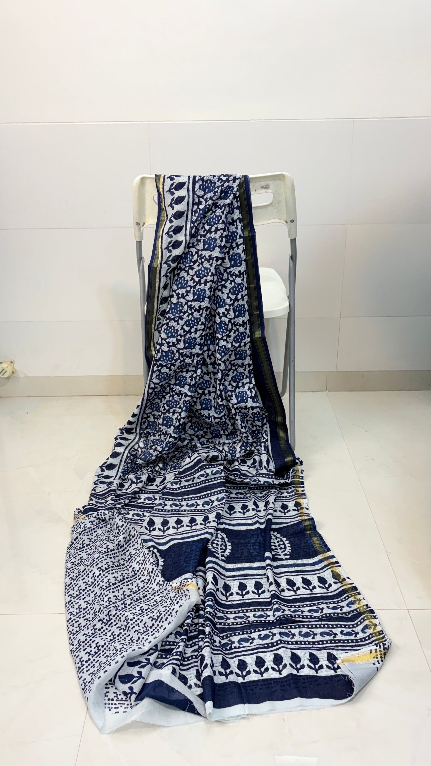 Indigo Mul Cotton Sarees  for Timeless Style