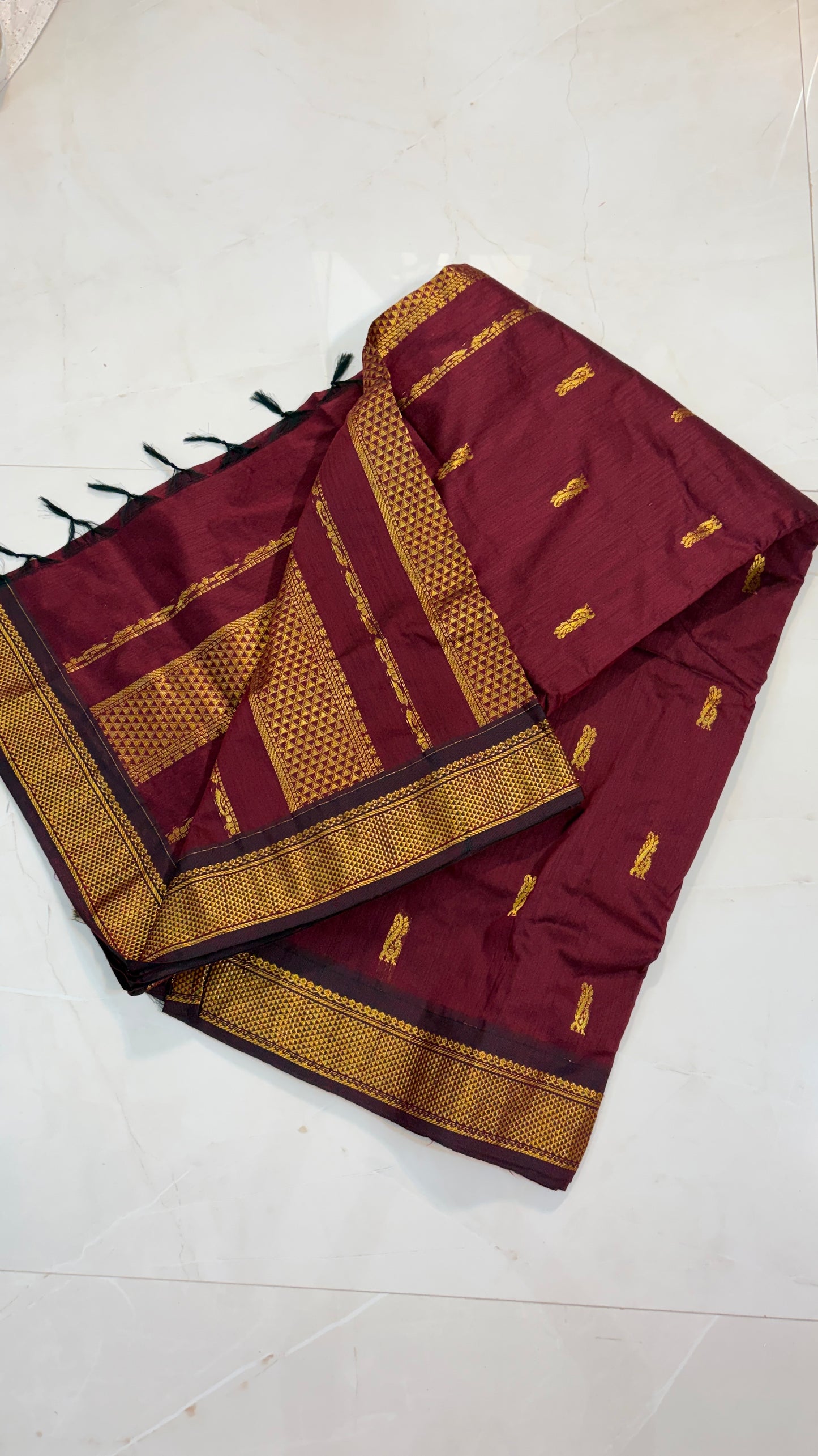 Kalyani Cotton Saree  : Comfort Golden grace