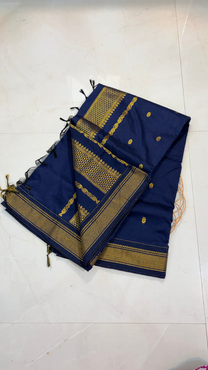 Kalyani Cotton Saree  : Comfort Golden grace