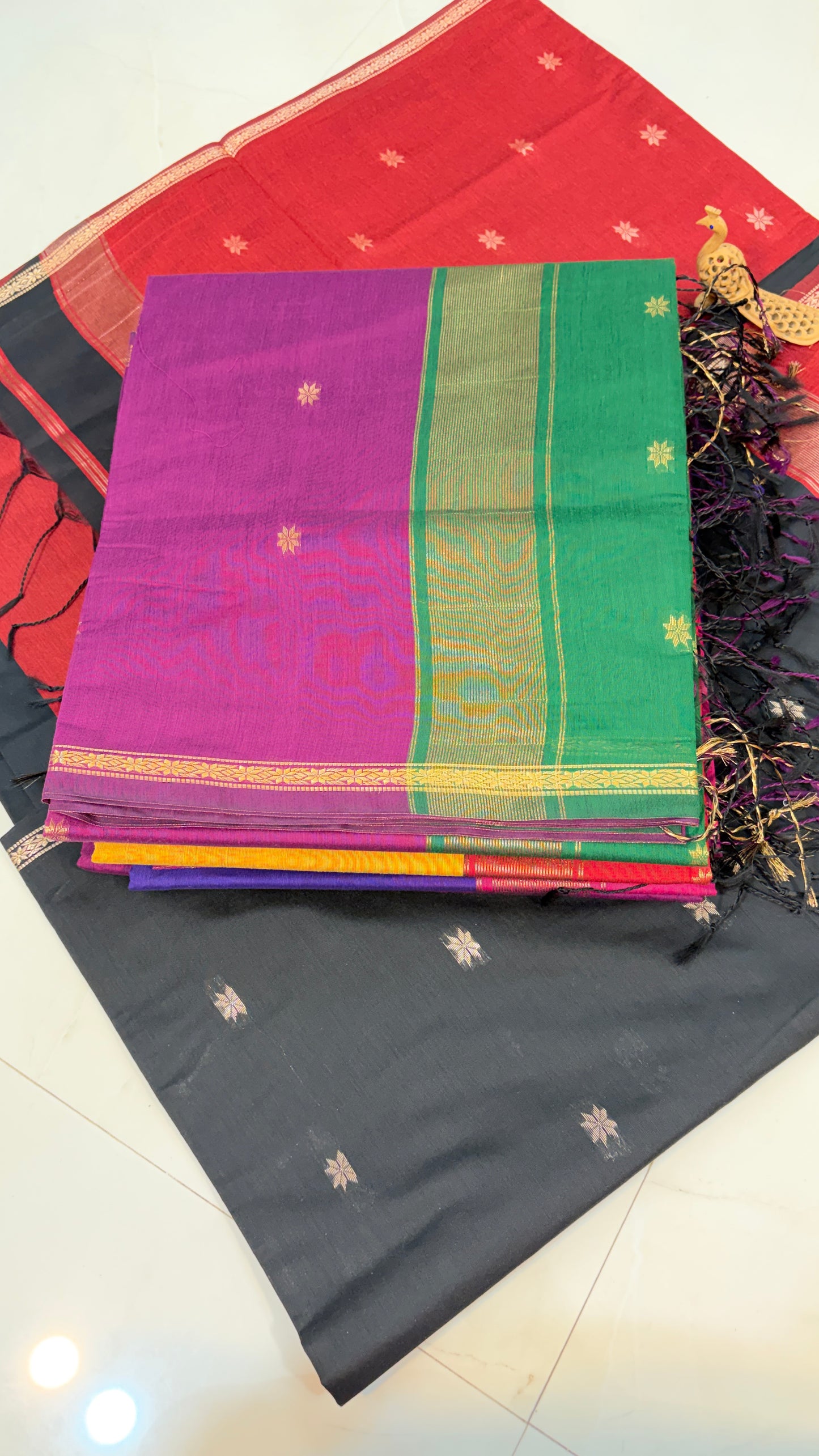 Maheshwari Karnphule Saree – Graceful Weaves in Cotton Silk