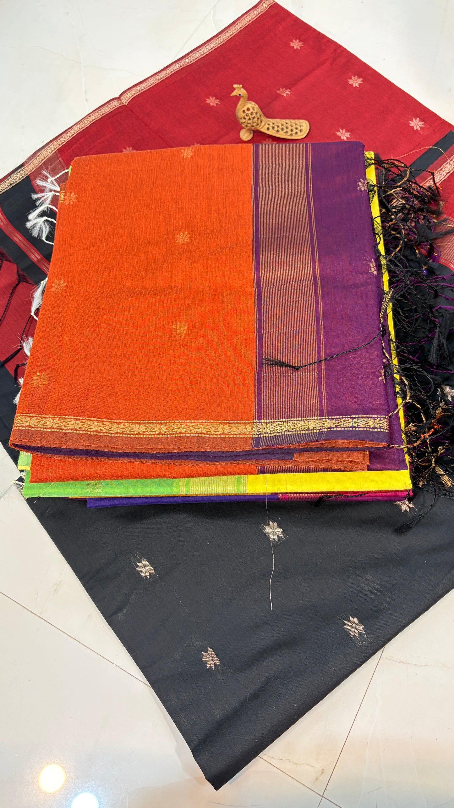 Maheshwari Karnphule Saree – Graceful Weaves in Cotton Silk