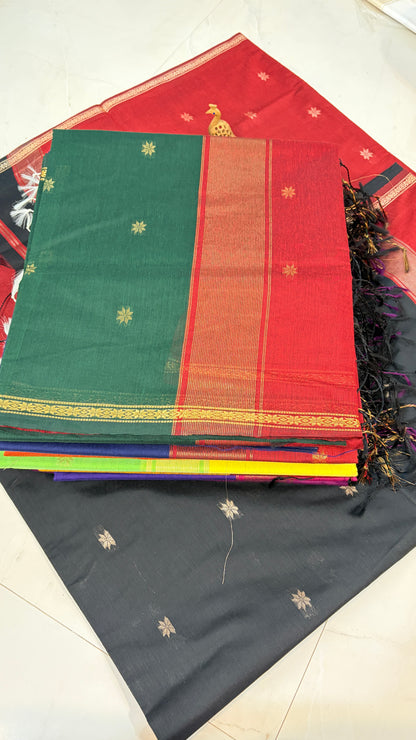 Maheshwari Karnphule Saree – Graceful Weaves in Cotton Silk