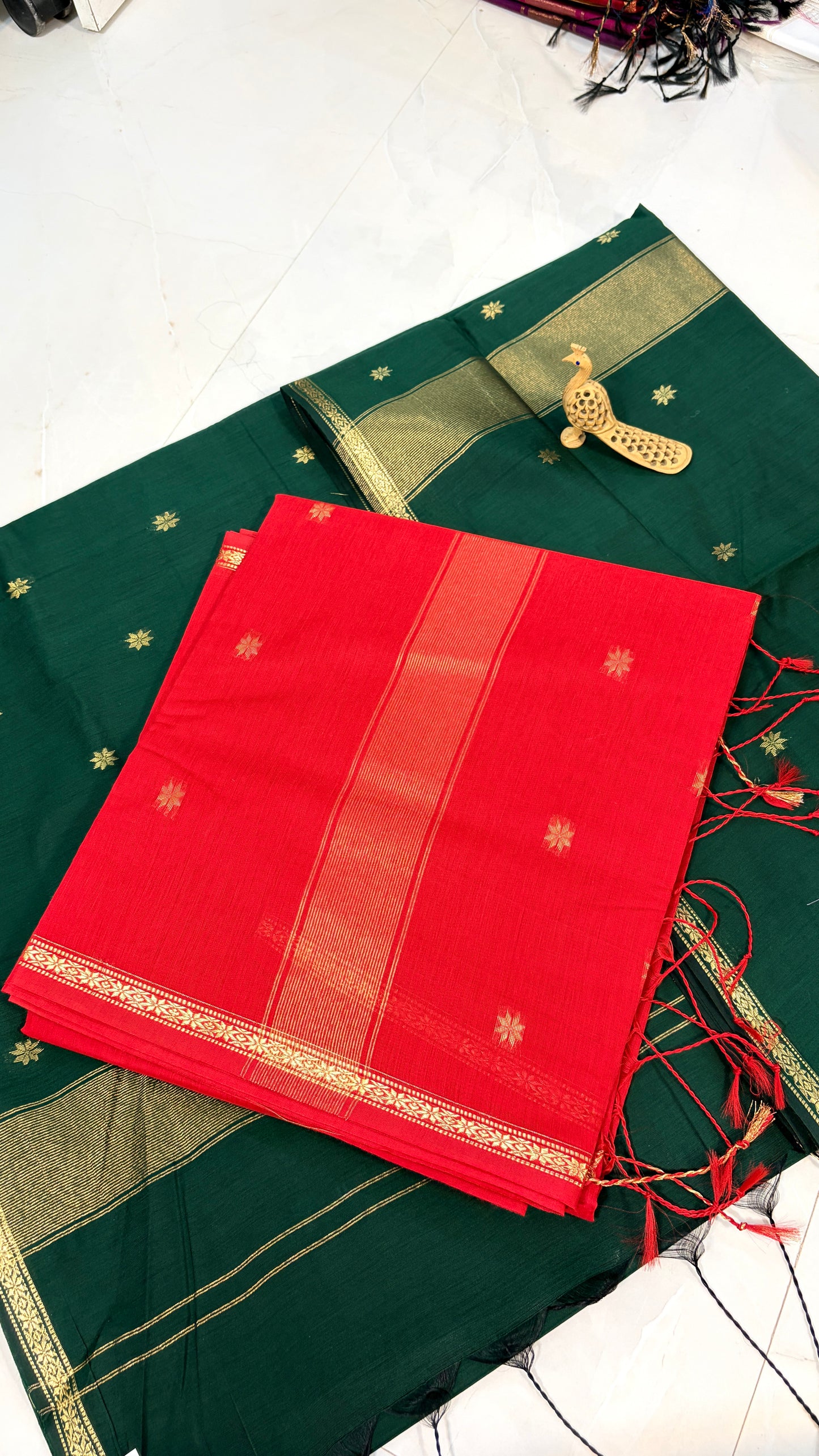 Maheshwari Karnphule Saree – Graceful Weaves in Cotton Silk