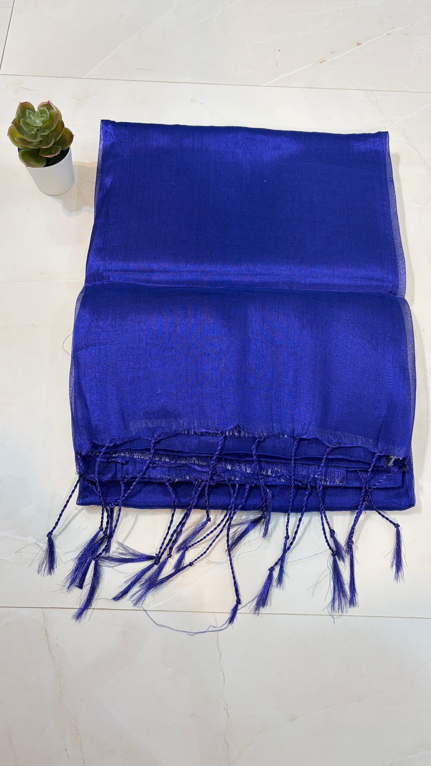 Peacock Green Tissue silk saree