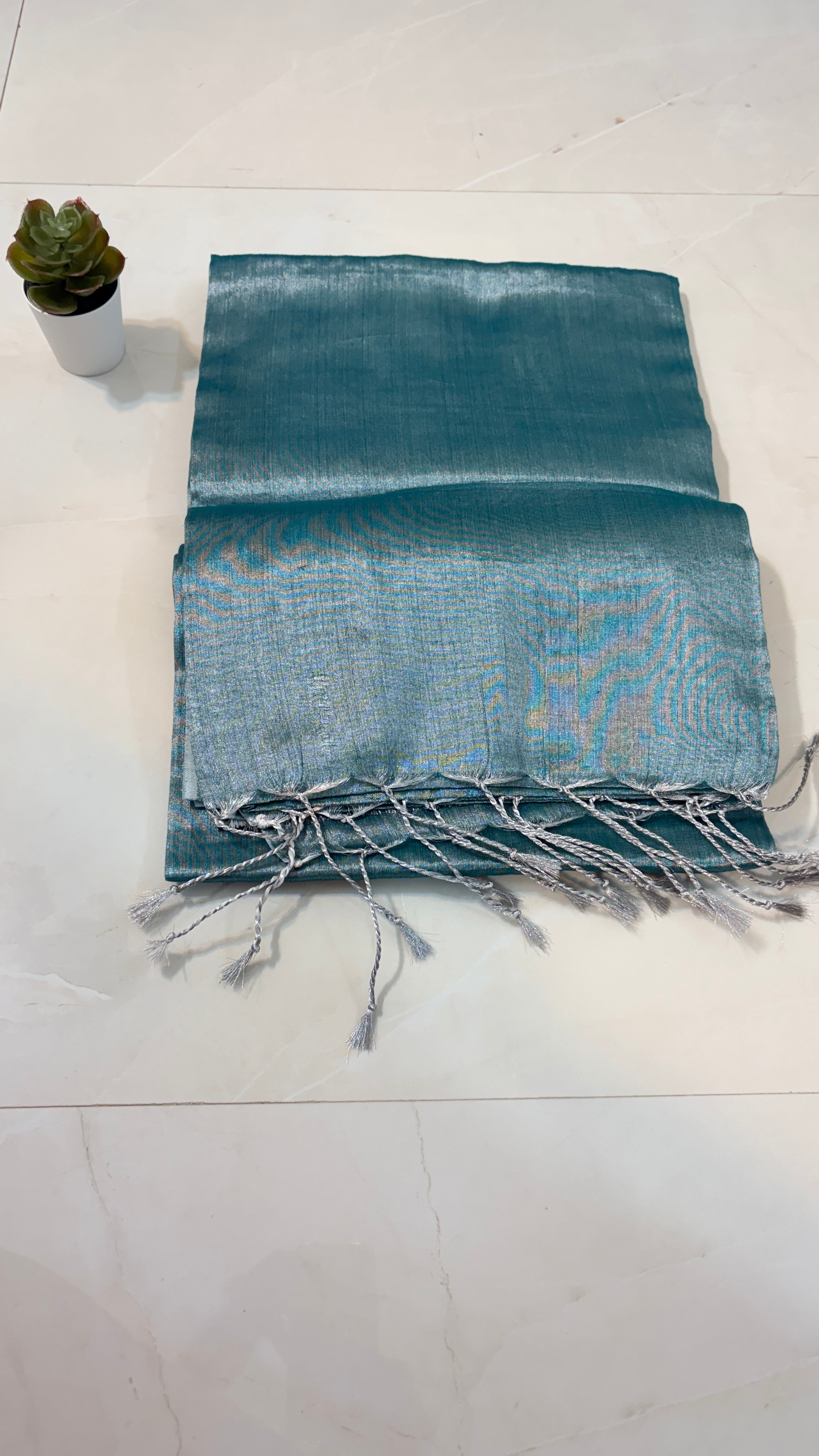 Plain Tissue Saree for Modern Moods