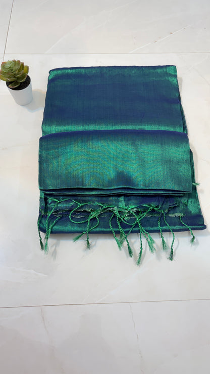 Plain Tissue Saree for Modern Moods