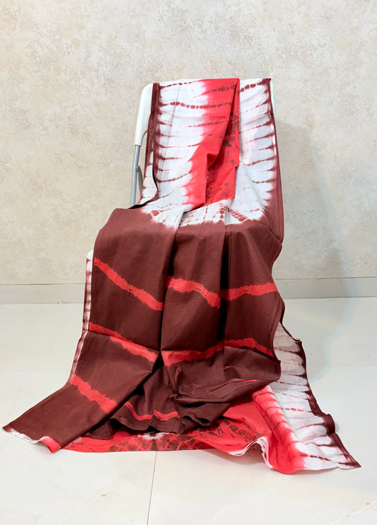 Shibori Print Mul Cotton Sarees – Art in Every Fold