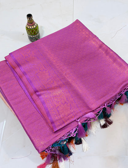 Kubera Silk Golden Splendor: Rich Sarees for Regal Occasions