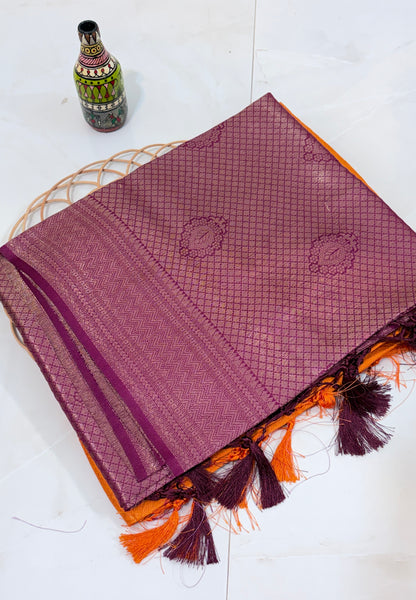 Kubera Silk Golden Splendor: Rich Sarees for Regal Occasions