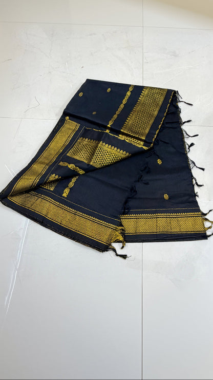 Kalyani Cotton Saree  : Comfort Golden grace
