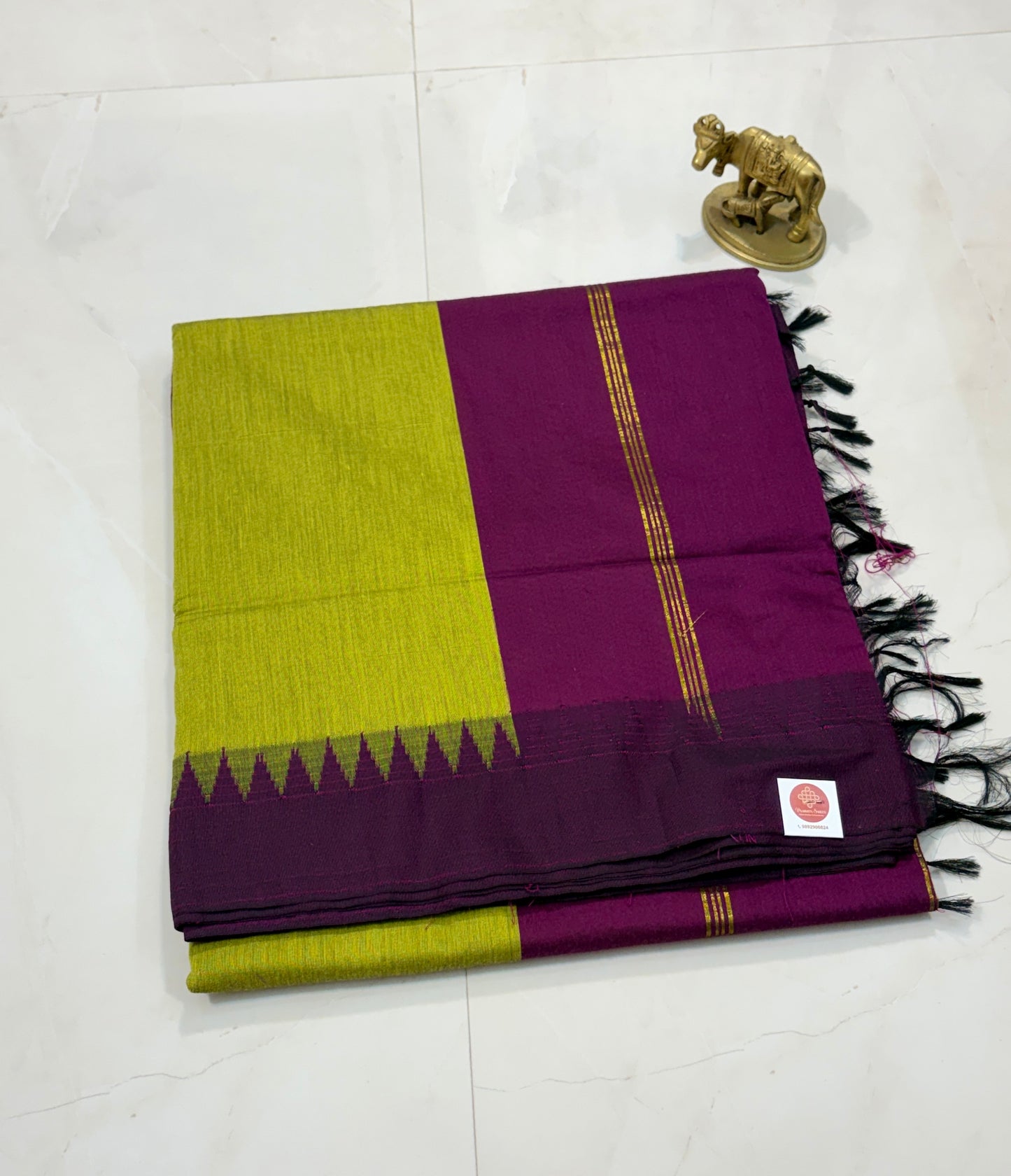 Temple borders, timeless grace – Kalyani Cotton Silk
