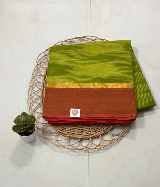 Ikkat saree Impressions – Cotton Comfort with Contrast Charm