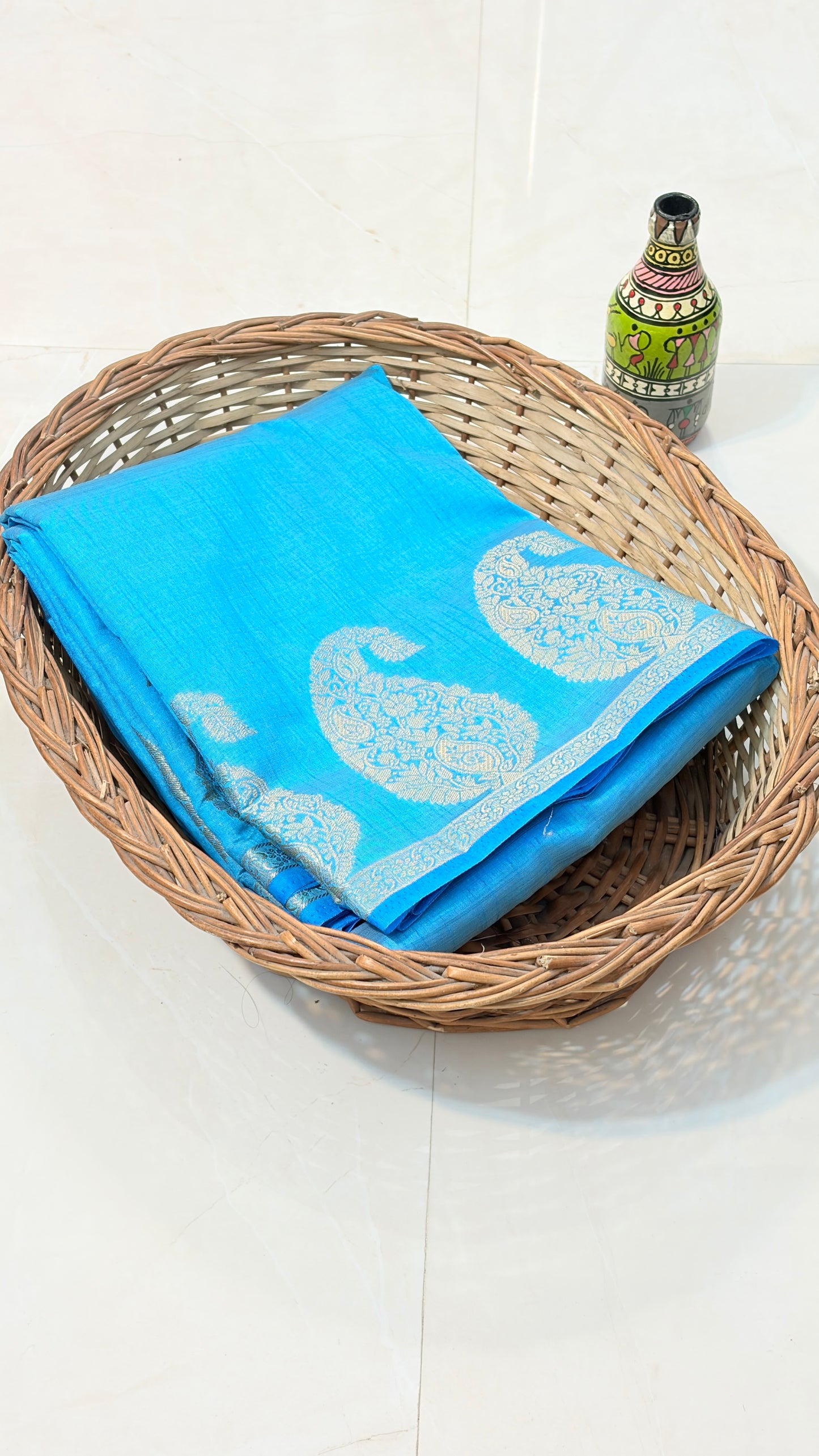 Raw Silk with Mango (Koyari) Border