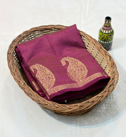 Raw Silk with Mango (Koyari) Border