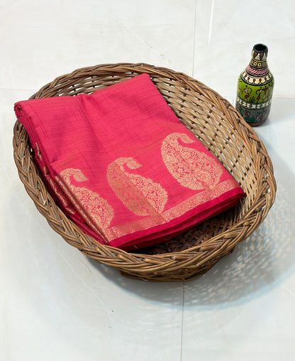 Raw Silk with Mango (Koyari) Border