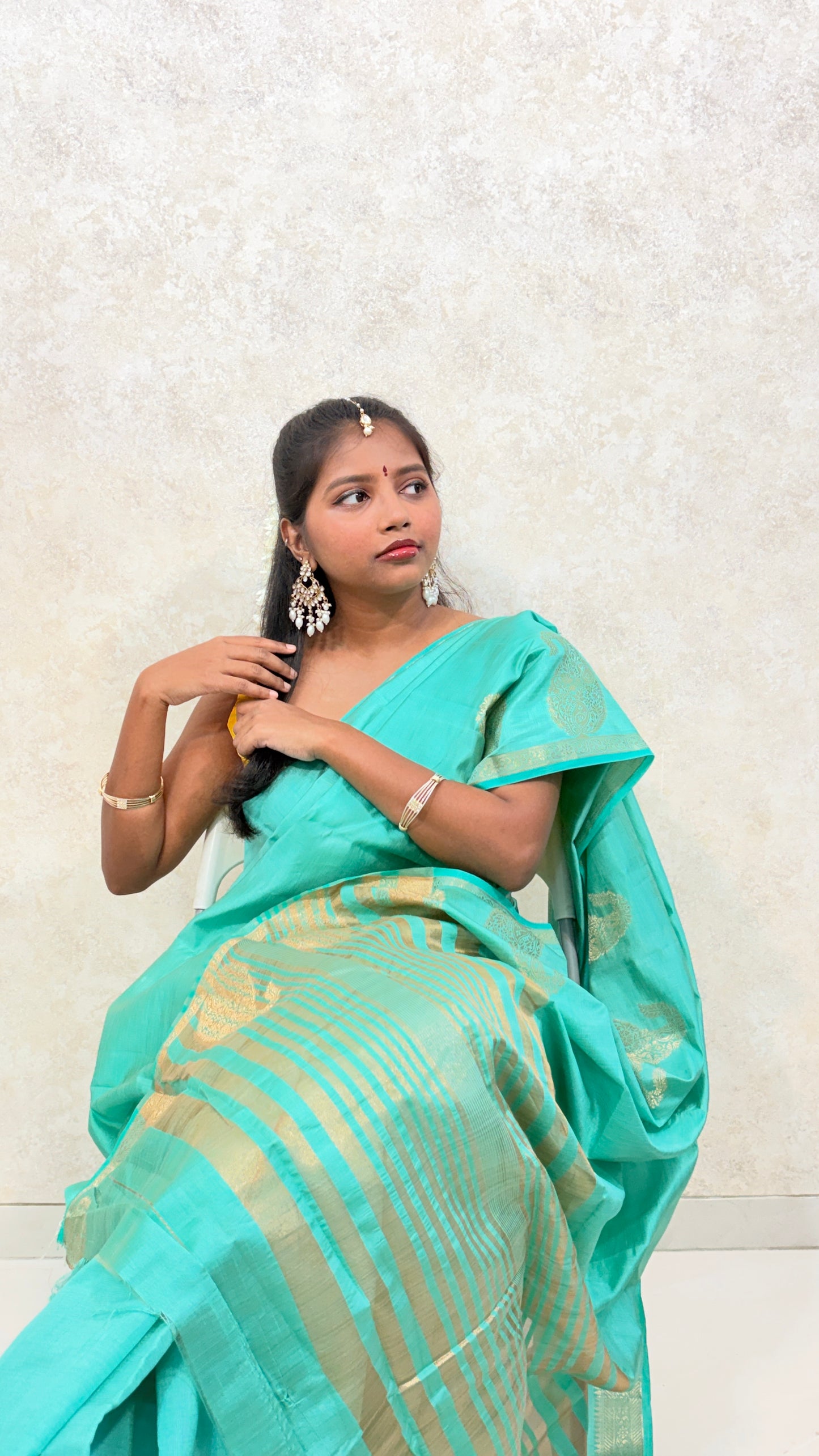 Raw Silk with Mango (Koyari) Border