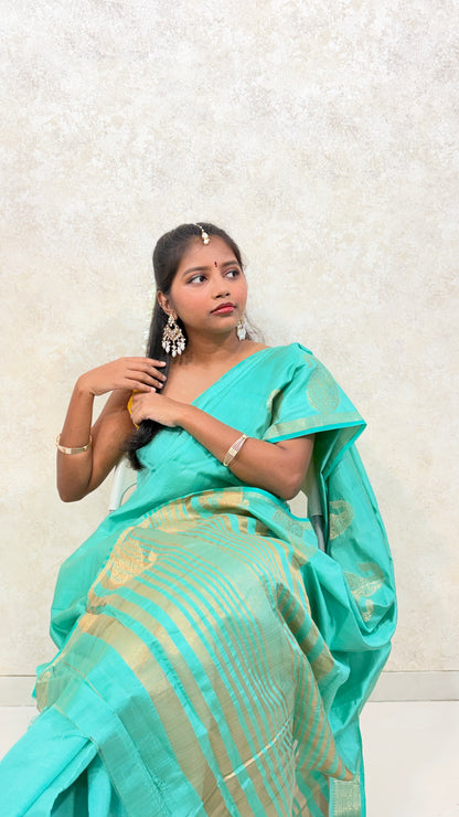 Raw Silk with Mango (Koyari) Border