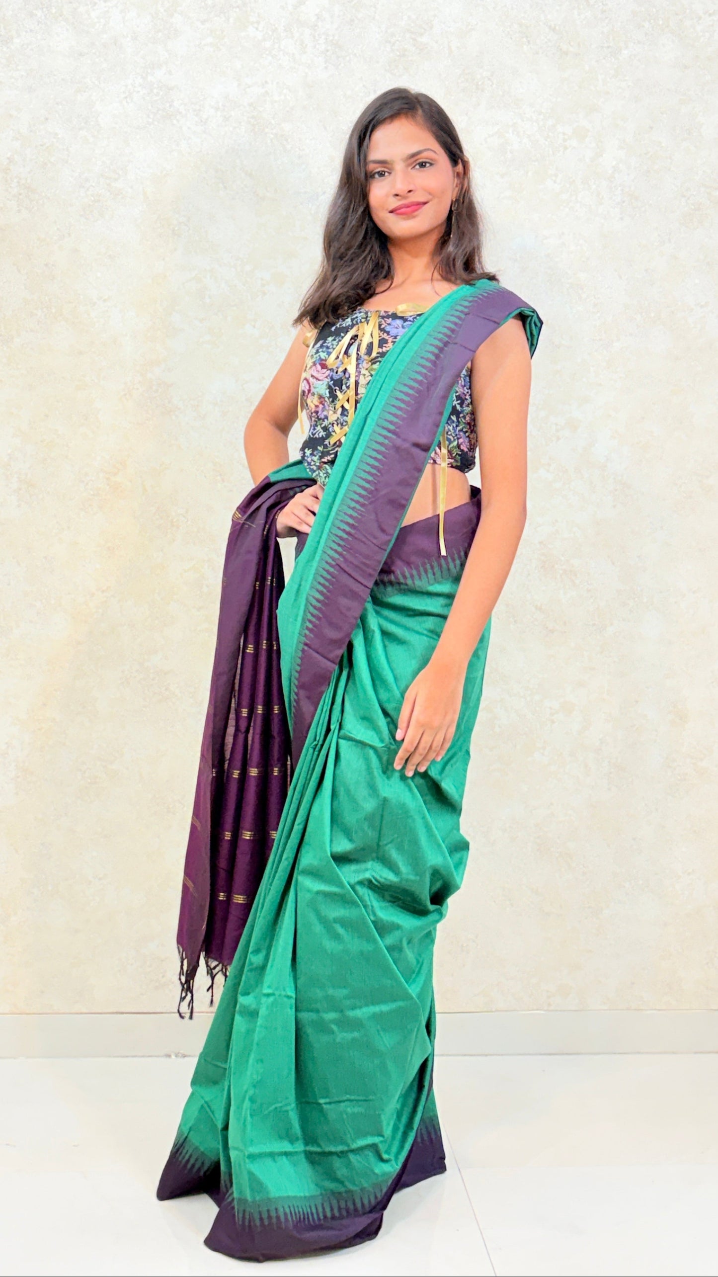 Temple borders, timeless grace – Kalyani Cotton Silk