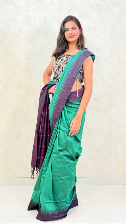 Temple borders, timeless grace – Kalyani Cotton Silk