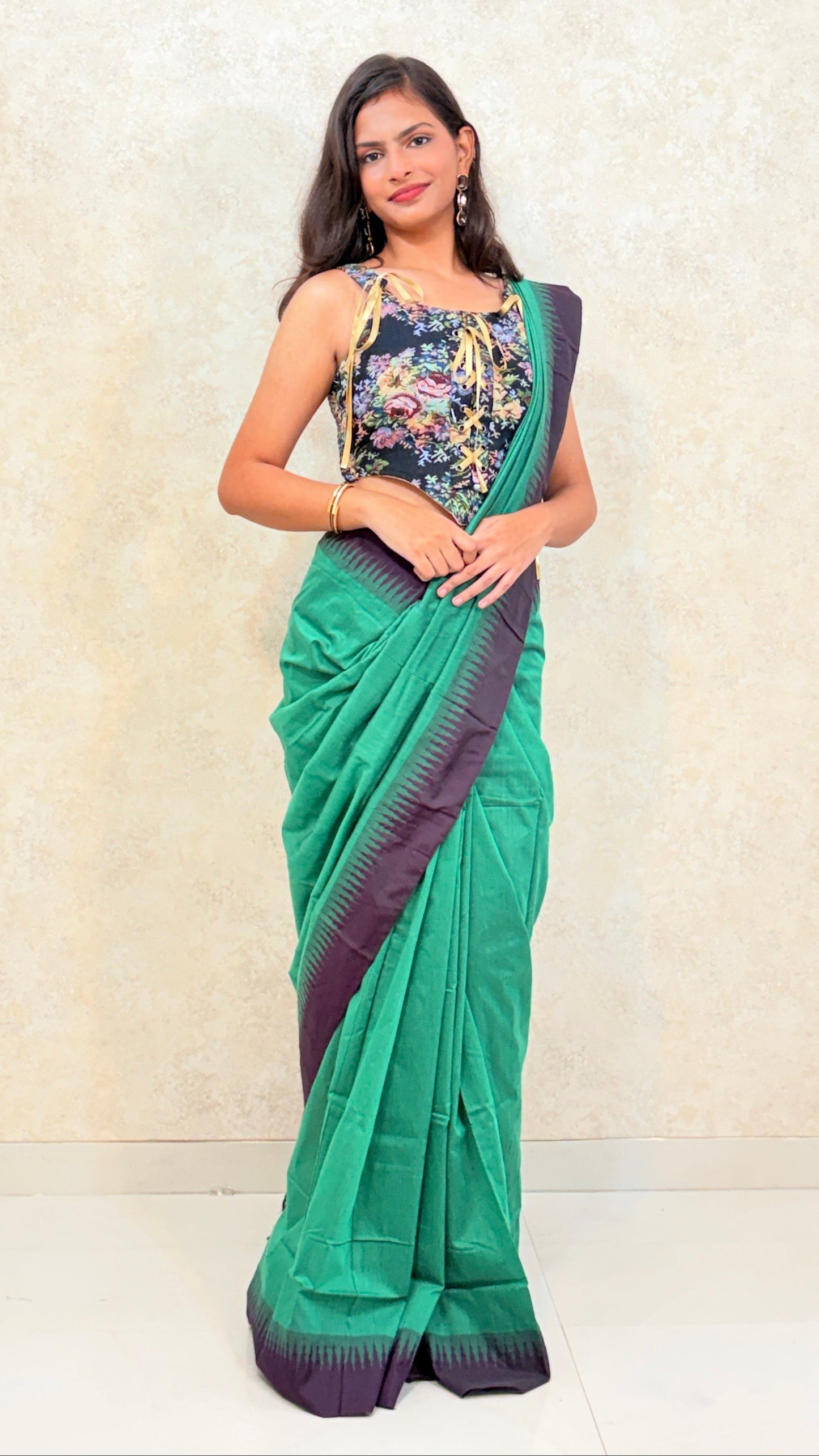 Temple borders, timeless grace – Kalyani Cotton Silk