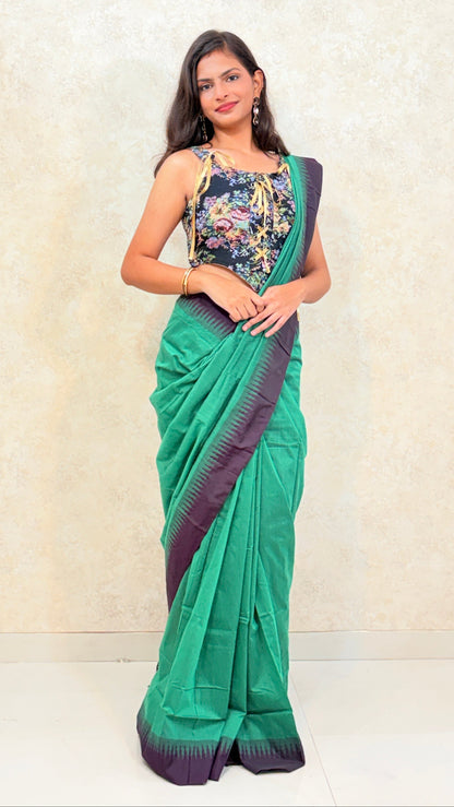 Temple borders, timeless grace – Kalyani Cotton Silk